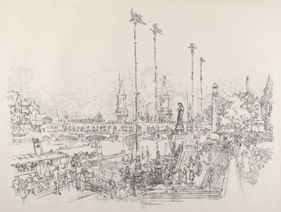 Oberbaum-Brucke, Berlin - Joseph Pennell