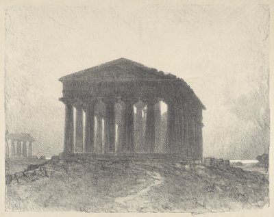 Paestum, soir - Joseph Pennell