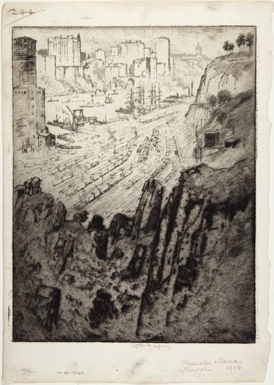 Palissades et palais - Joseph Pennell