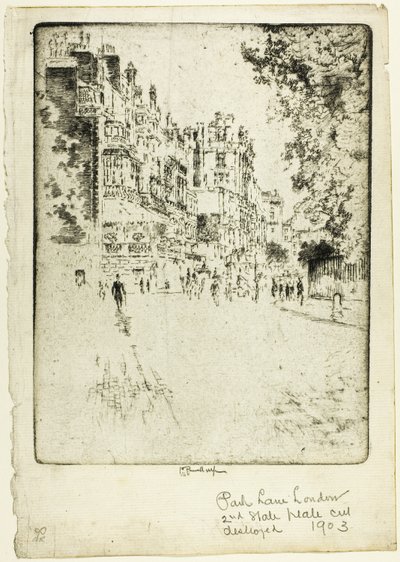 Park Lane - Joseph Pennell