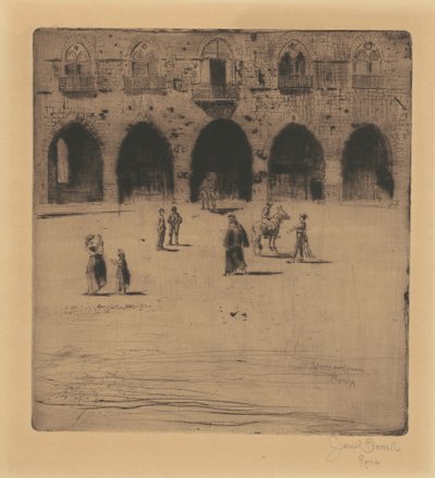 Place de la Commune, Pistoia - Joseph Pennell