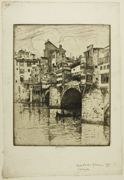 Ponte Vecchio, Florence - Joseph Pennell