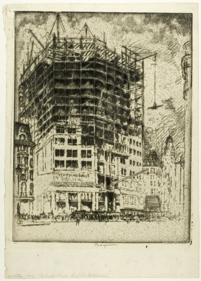Reconstruction de la Cinquième Avenue - Joseph Pennell