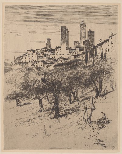 San Gimignano - Joseph Pennell