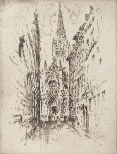 San Maclou, Rouen, 1907 - Joseph Pennell