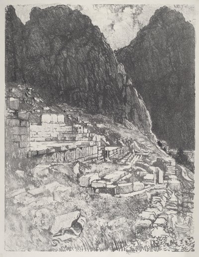 Sièges des Puissants, Delphes - Joseph Pennell