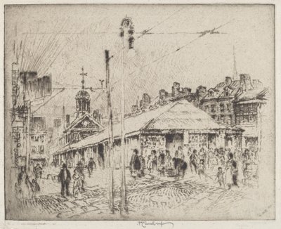 Marché de Second Street, Philadelphie - Joseph Pennell