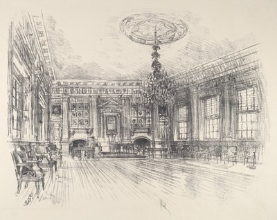 Salle des signataires, Independence Hall, 1912 - Joseph Pennell