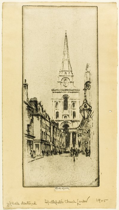 Église de Spitalfields - Joseph Pennell