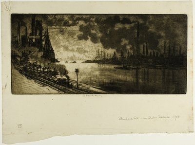 Standard Oil, Staten Island - Joseph Pennell