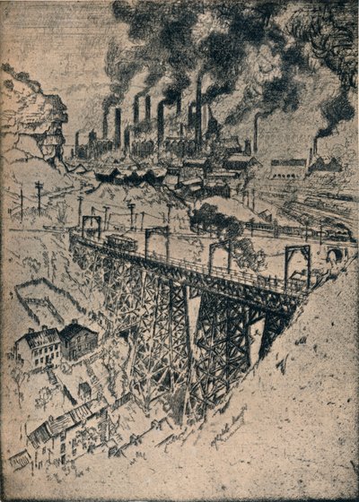 Acier-Usines Edgar Thomson, 1909 - Joseph Pennell