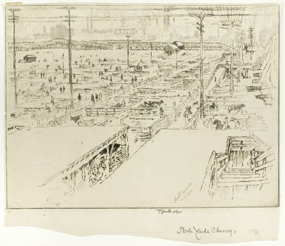 Abattoirs, Chicago - Joseph Pennell