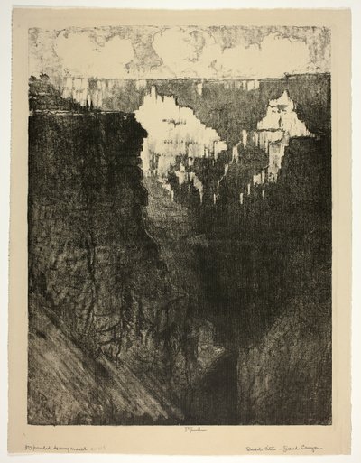 Cités au coucher du soleil, dans le Grand Canyon - Joseph Pennell