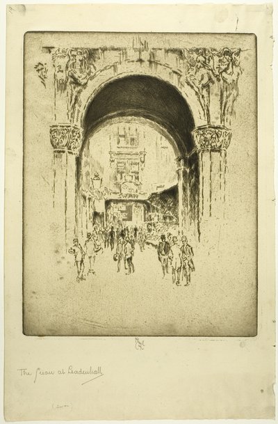 Cygne à Leadenhall - Joseph Pennell