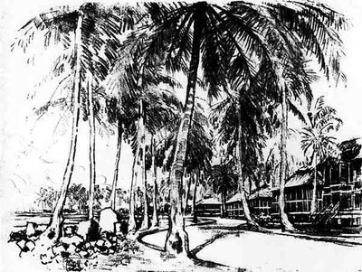 Le Quartier Américain, planche I de Le Canal de Panama par Joseph Pennell, 1912 - Joseph Pennell