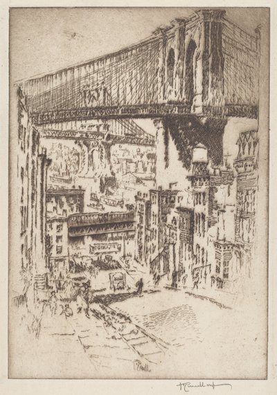 Les ponts, de Brooklyn - Joseph Pennell