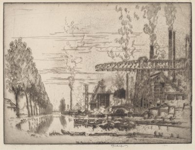 Le canal de Bruxelles, un Hobbema moderne - Joseph Pennell