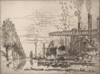Le Canal de Bruxelles, Un Hobbema moderne, 1910 - Joseph Pennell
