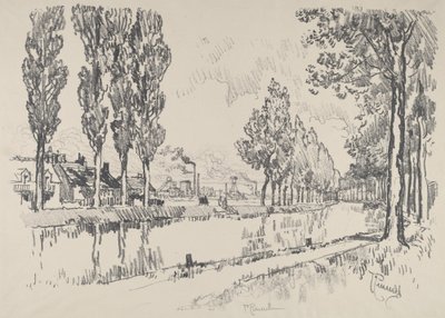 Le Canal à Blanzy, France - Joseph Pennell