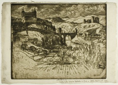 Les Châteaux, Tolède - Joseph Pennell