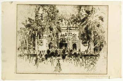 La cathédrale, Panama - Joseph Pennell