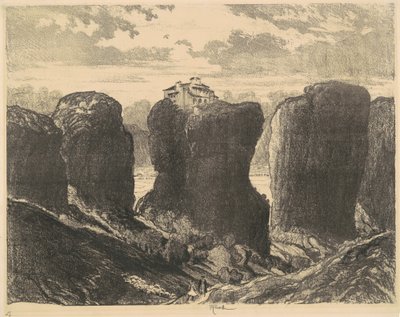Les falaises de la Trinité - Joseph Pennell