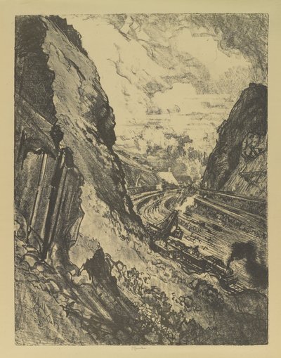 Le canal vers Culebra - Joseph Pennell