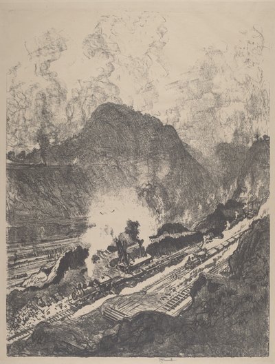 La coupe de Culebra - Joseph Pennell