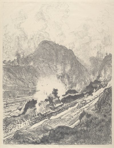 La coupe de Culebra - Joseph Pennell