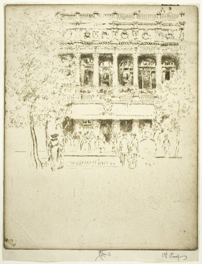 Le Théâtre Garrick - Joseph Pennell