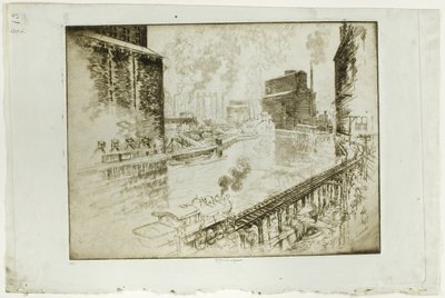 Les Silos à grains, Chicago - Joseph Pennell