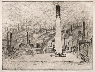 La grande cheminée, Bradford - Joseph Pennell