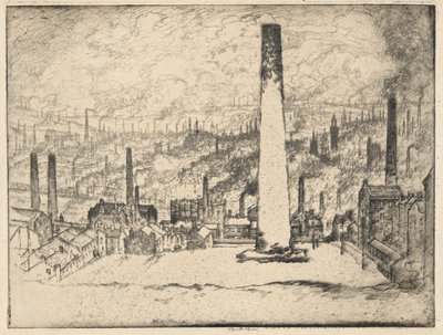 La Grande Cheminée, Bradford - Joseph Pennell
