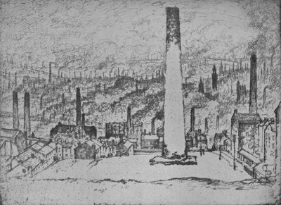 La Grande Cheminée, Bradford, 1909 - Joseph Pennell