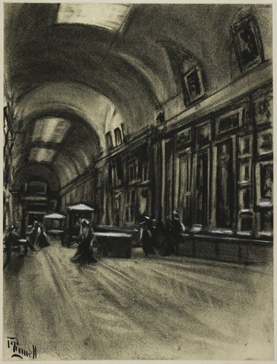 La Longue Galerie, Prado - Joseph Pennell