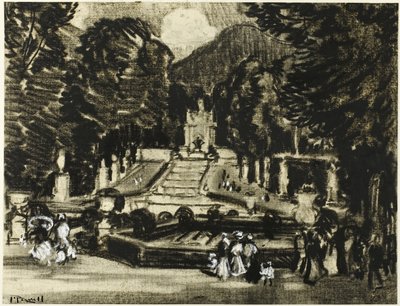 Le Parc, La Granja - Joseph Pennell