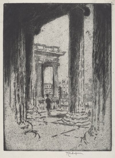 Le portique, British Museum - Joseph Pennell