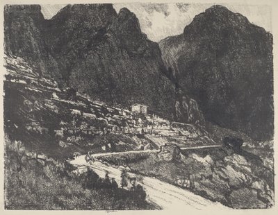 Les Roches Brillantes, Delphes - Joseph Pennell