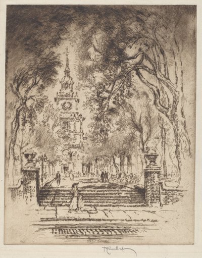 La place, Independence Square, Philadelphie - Joseph Pennell