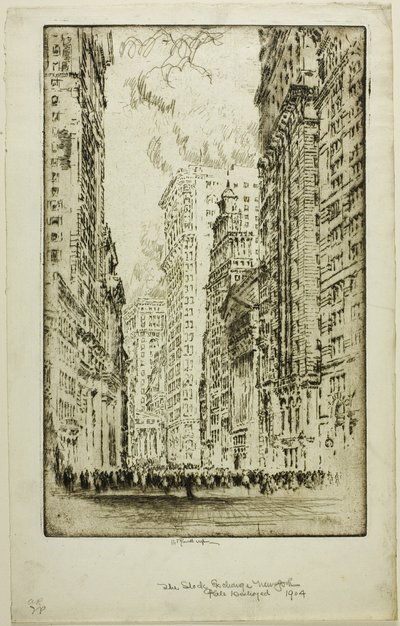 La Bourse - Joseph Pennell