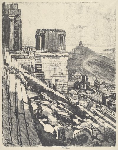 Le Temple de Nike, Athènes - Joseph Pennell