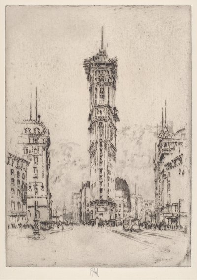 Le bâtiment du Times - Joseph Pennell