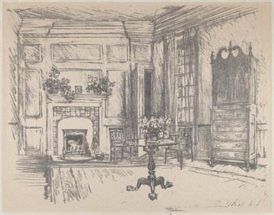 La Chambre haute, Stenton, 1912 - Joseph Pennell