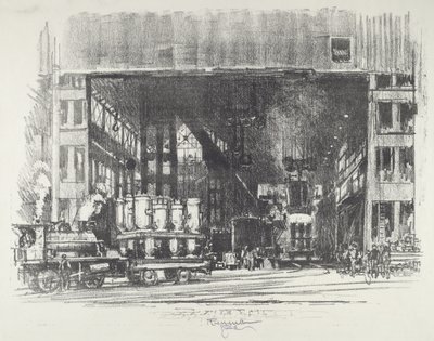 Les urnes, coulée de gros obus - Joseph Pennell