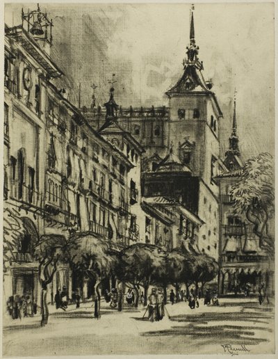 Le Zocodover, Tolède - Joseph Pennell