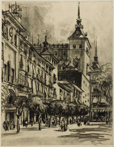 Le Zocodover, Tolède - Joseph Pennell