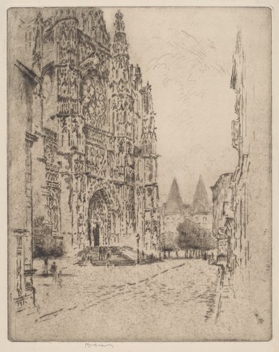 Tours du Palais épiscopal, Beauvais - Joseph Pennell