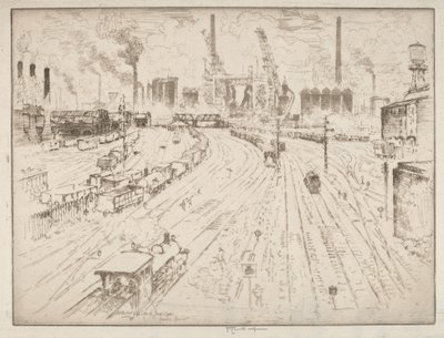 Voies ferrées, Oberhausen - Joseph Pennell