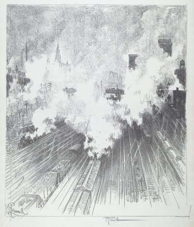 Cour de triage, St. Louis - Joseph Pennell