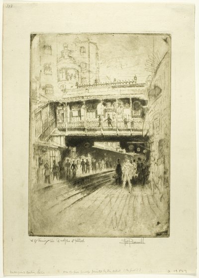 Station du pont de Westminster - Joseph Pennell